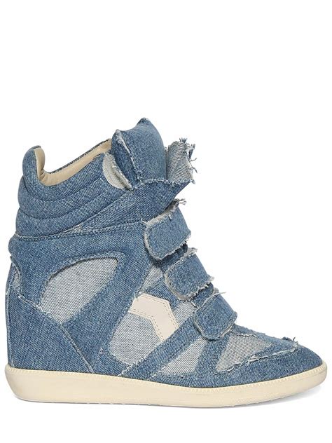 isabel marant sneakers bryce|isabel marant denim sneakers.